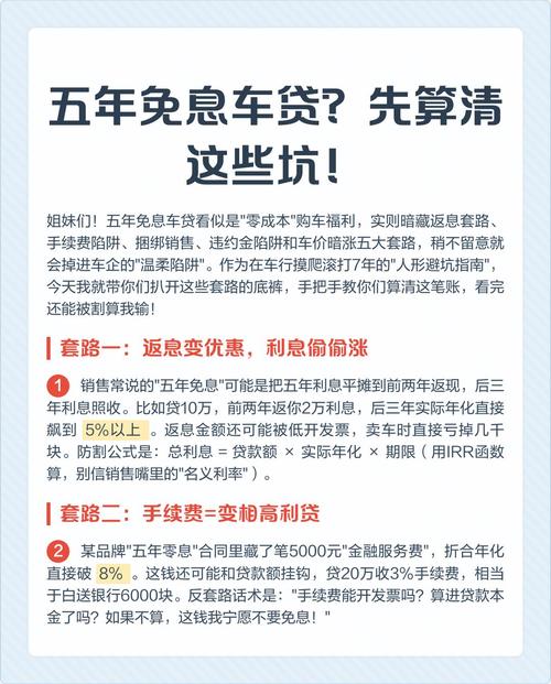 车贷免息是幌子?小心藏着手续费