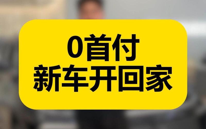 车贷0首付政策 新能源车金融方案 汽车消费信贷政策_0首付买车是怎么回事